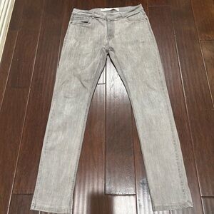 Men's Gray Straight Jeans